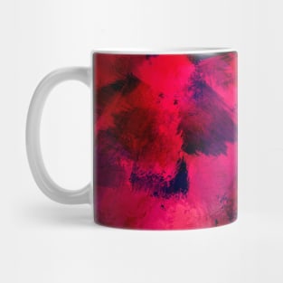 Red Abstract Painting Pattern Mug